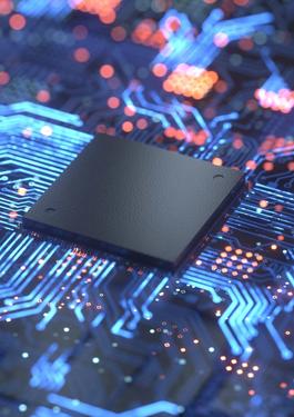 Microprocessor connected in electronical system